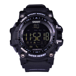 Time Owner Bluetooth Clock EX16 Smart Watch Notification Remote Control Pedometer Sport Watch IP67 Waterproof Men's Wristwatch