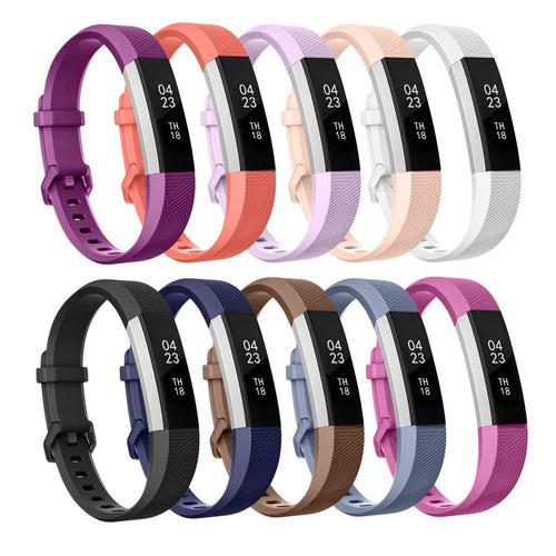High Quality Soft Silicone Secure Adjustable Band for Fitbit Alta HR Band Wristband Strap Bracelet Watch Replacement Accessories