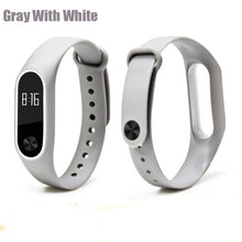 BOORUI Double color mi band 2 accessories pulseira miband 2 strap replacement silicone wriststrap for xiaomi mi2 smart bracelet