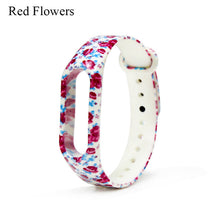 Fashion Colorful Varied Flowers Miband 2 Strap Silicone wristband Replacement pulsera correa mi band 2 straps for xiaomi mi 2