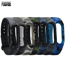Hot Blue Camouflage For Mi Band 2 Strap Replace Band For Xiaomi  Smart Wristband Silicone Strap Belt for Miband 2 Bracelet