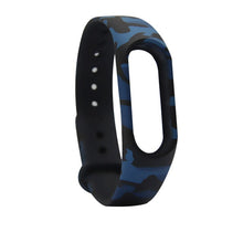 Hot Blue Camouflage For Mi Band 2 Strap Replace Band For Xiaomi  Smart Wristband Silicone Strap Belt for Miband 2 Bracelet