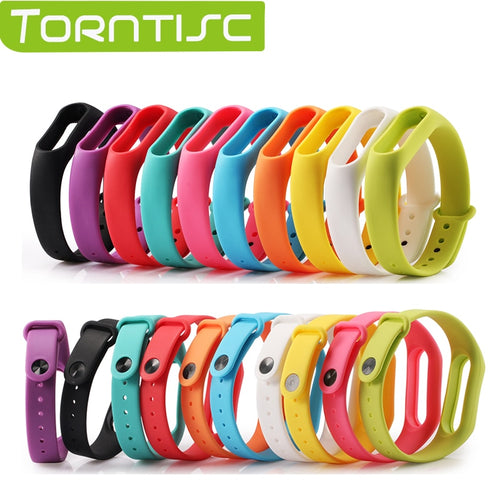 Colorful Silicone Alternative Strap for Xiaomi Mi Band 2 smart Wristband replacement Wrist band Belt