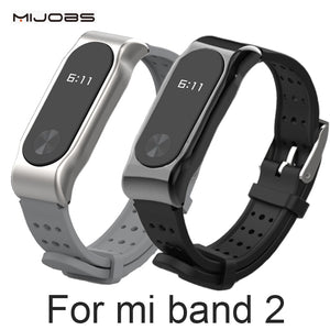 Xiaomi Mi Band 2 Bracelet Strap Miband 2 Sports wristband metal Strap Wristband Replacement Smart Band Accessories For Mi Band 2