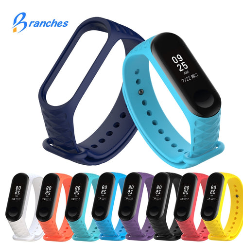 Mi Band 3 Bracelet Strap For Miband 3 Colorful Strap Wristband Replacement Smart Band wrist strap For Xiaomi Mi Band 3 Silicone
