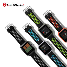 LEMFO Smart Accessories For Xiaomi Amazfit Bip Smart Watch 20mm Youth Sport Smartwatch Wrist Band Strap Silicone Double Color