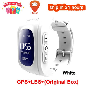 KGG Anti Lost Q50 OLED Child GPS Tracker SOS Smart Monitoring Positioning Phone Kids GPS Baby Watch Compatible IOS & Android