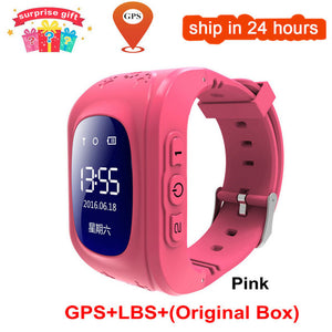 KGG Anti Lost Q50 OLED Child GPS Tracker SOS Smart Monitoring Positioning Phone Kids GPS Baby Watch Compatible IOS & Android