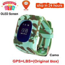KGG Anti Lost Q50 OLED Child GPS Tracker SOS Smart Monitoring Positioning Phone Kids GPS Baby Watch Compatible IOS & Android