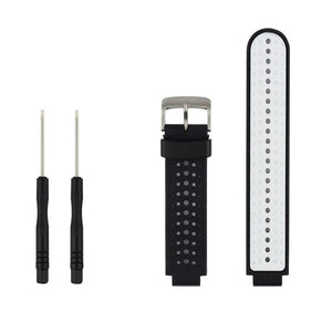 (235ss) Silicone Replacement Watch Band for Garmin Forerunner 230 / 235/235Lite / 220 / 620 / 630 / 735 Smart Watch