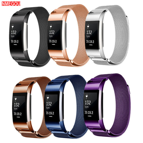 Milanese Loop for Fitbit Charge 2 Hr Band Strap Replacement Wrist Bracelet Stainless Steel for Fit Bit Charge2 Smart Watch Small
