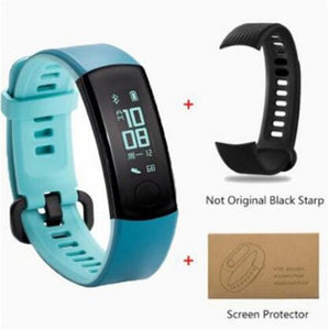 Original Huawei Honor Band 3 Smart Wristband Bracelet Swimmable 5ATM 0.91" OLED Screen Touchpad Heart Rate Monitor Push Message