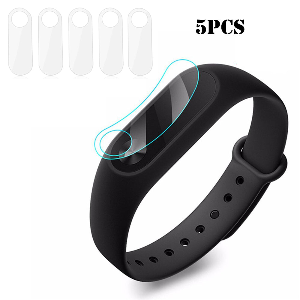 5 Pcs/Lot for Xiaomi Mi Bands 2 Smart Wristband Screen Protector Ultrathin Soft HD Anti-Scratch Protective Film Cover