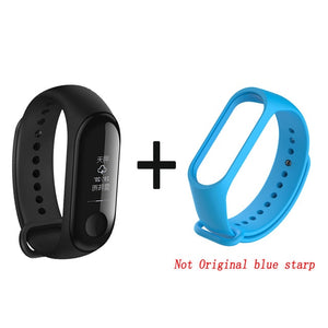 Original Xiaomi Mi Band 3 Band3 Smart Wristband Bracelet 0.78" OLED Touchscreen 5ATM Swim Reject-Call Pulse Heart Rate Step Time