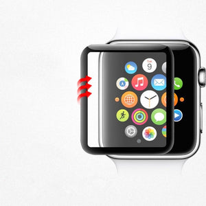 3D Glass Screen Protector Cover for Apple Watch 38mm 42 mm Mesh Tempered Glass Protective Film for Apple Series Watch 1/2/3