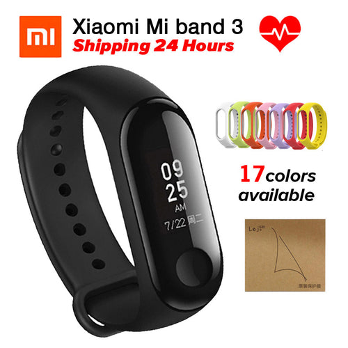 Xiaomi Miband 3 Mi Band 3 Fitness Tracker Heart Rate Monitor Smart Wristband 0.78'' OLED Display Touchpad Bluetooth 4.2 Android