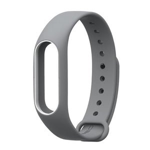 Mijobs for Xiaomi Mi Band 2 Strap Silicone Strap Bracelet Wristband Smart Band Accessories wrist Strap and Screen Protector Film