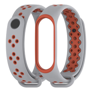 Mijobs Strap for Mi Band 3 Accessories Sport Bracelet Strap for Xiaomi mi Band 3 Wrist Straps Smart Silicone Watch Band Miband 3