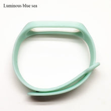 BOORUI Luminous Silicone Miband 3 Strap pulsera adjustable Colorful wrist strap replacement for xiaomi mi 3 smart bracelets band