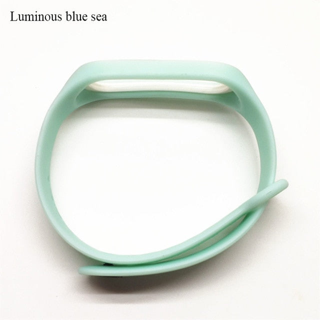 BOORUI Luminous Silicone Miband 3 Strap pulsera adjustable Colorful wrist strap replacement for xiaomi mi 3 smart bracelets band