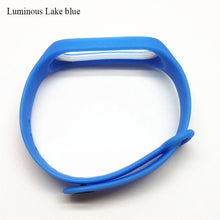 BOORUI Luminous Silicone Miband 3 Strap pulsera adjustable Colorful wrist strap replacement for xiaomi mi 3 smart bracelets band