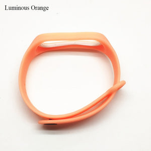 BOORUI Luminous Silicone Miband 3 Strap pulsera adjustable Colorful wrist strap replacement for xiaomi mi 3 smart bracelets band