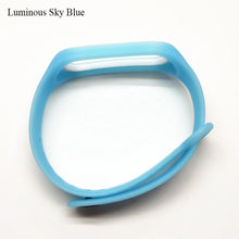BOORUI Luminous Silicone Miband 3 Strap pulsera adjustable Colorful wrist strap replacement for xiaomi mi 3 smart bracelets band