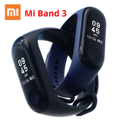 Xiaomi Mi Band 3 Miband 3 Instant Message Smart Band Watch Caller ID Waterproof OLED Touch Screen Heart Rate Monitor Bracelet