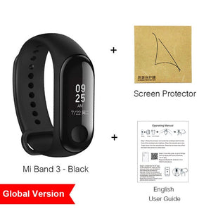 Xiaomi Mi Band 3 Miband 3 Instant Message Smart Band Watch Caller ID Waterproof OLED Touch Screen Heart Rate Monitor Bracelet