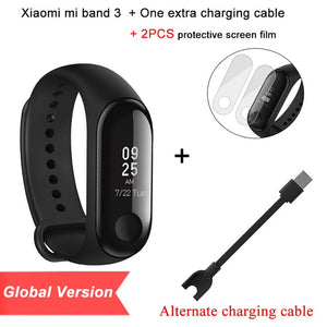 Global Version Xiaomi Mi Band 3 Miband 3 Smart Tracker Band Instant Message 5ATM Waterproof OLED Touch Screen Mi Band 3