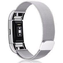 JKER Stainless Steel Magnetic Milanese Loop Band for Fitbit Charge 2 Replacement Wristband Strap for Fitbit Charge 3 Watchband