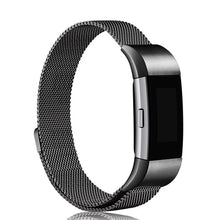 JKER Stainless Steel Magnetic Milanese Loop Band for Fitbit Charge 2 Replacement Wristband Strap for Fitbit Charge 3 Watchband