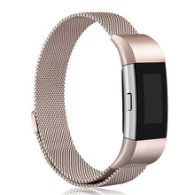 JKER Stainless Steel Magnetic Milanese Loop Band for Fitbit Charge 2 Replacement Wristband Strap for Fitbit Charge 3 Watchband
