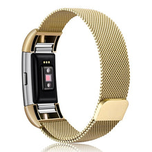 JKER Stainless Steel Magnetic Milanese Loop Band for Fitbit Charge 2 Replacement Wristband Strap for Fitbit Charge 3 Watchband