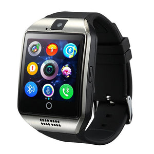 SCELTECH Bluetooth Smart Watch Q18 With Camera Facebook Whatsapp Twitter Sync SMS Smartwatch Support SIM TF Card For IOS Android
