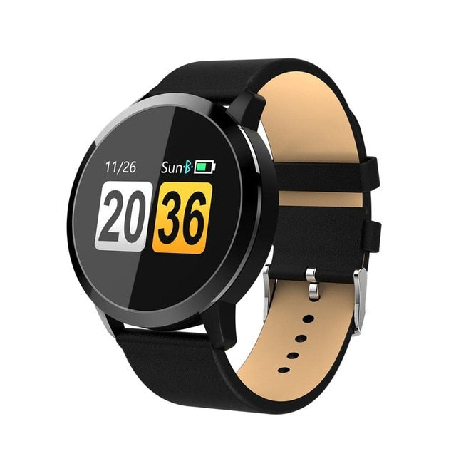 CYUC Q8 Smart Watch OLED Color Screen men Fashion Fitness Tracker Heart Rate Blood Pressure Oxygen Smartwatch