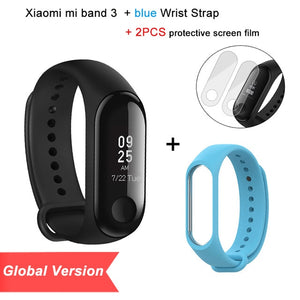 Global Version Xiaomi Mi Band 3 Smart Tracker Band 3 Xiaomi Band 3 Push Message Heart Rate Tracker Russian English Spanish Menu