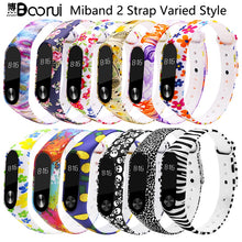 BOORUI Miband 2 Accessories  mi band 2 strap colored Special Silicone Strap belt for Xiaomi Mi Band 2 Smart Bracelets Smartband