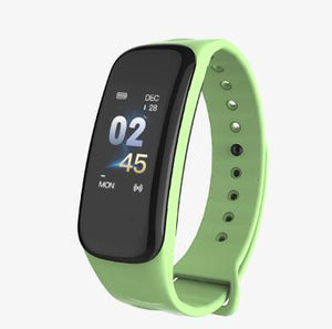 Lerbyee C1Plus Smart Band Blood Pressure Fitness Tracker Heart Rate Monitor Smart Bracelet Black Men Watch for Sport Climbing