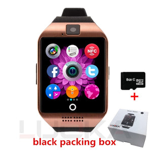 Smart watch clock Q18 SmartWatch Support Sim TF Card Phone Call Push Message Camera Bluetooth Connectivity For Android IOS Phone