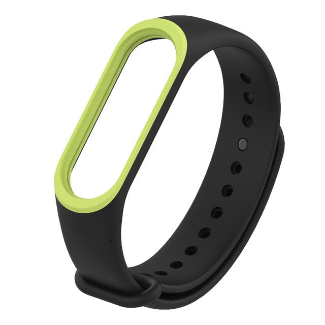 Mijobs Mi band 3 strap Silicone wrist Bracelet Strap Miband 3 Colorful Strap Wristband Smart Band mi band3 For Xiaomi Mi Band 3