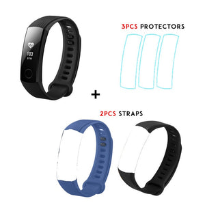 In Stock Original Huawei Honor Band 3 Smart Wristband Swimmable 5ATM 0.91" OLED Screen Touchpad Heart Rate Monitor Push Message