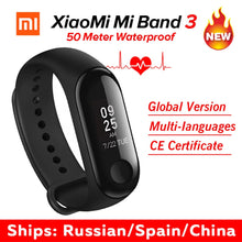 In Stock Xiaomi MiBand 3 Mi band 3 Fitness Tracker Heart Rate Monitor 0.78'' OLED Display Bluetooth 4.2 For Android IOS