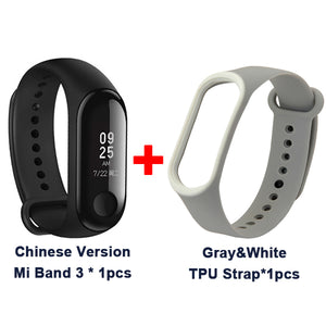 Original Xiaomi Mi Band 3 Global Version Smart Bracelet Multi Language Miband 3 OLED Touch Screen Mi band3 Fitness Bracele