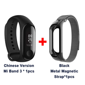 Original Xiaomi Mi Band 3 Global Version Smart Bracelet Multi Language Miband 3 OLED Touch Screen Mi band3 Fitness Bracele