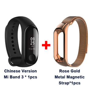 Original Xiaomi Mi Band 3 Global Version Smart Bracelet Multi Language Miband 3 OLED Touch Screen Mi band3 Fitness Bracele