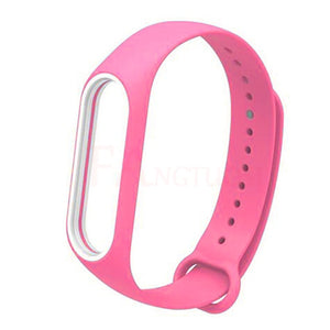 Double Color for Xiaomi Mi Band 3 Sport Strap Silicone wrist strap For xiaomi mi band 3 accessories bracelet Miband 3 Strap new