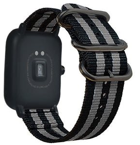 DKPLNT Colorful nylon Watchband Replacement for Amazfit Bip for Xiaomi Huami Amazfit Band Bracelet Huami Wrist Strap 20mm