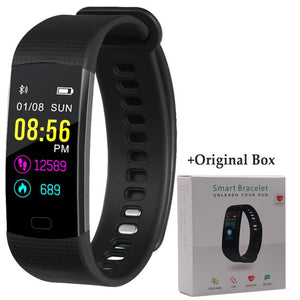 Smart Bracelet Y5 Smart Wristband Heart Rate Blood Oxygen Sleep Monitor Fitness Tracker Smart Band Color Display Sport Bracelet