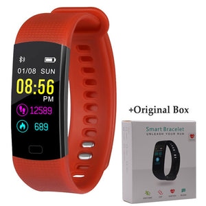 Smart Bracelet Y5 Smart Wristband Heart Rate Blood Oxygen Sleep Monitor Fitness Tracker Smart Band Color Display Sport Bracelet